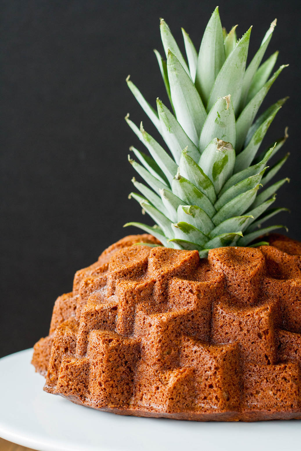 Close up of the unglazed Bundt