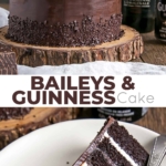 Baileys & Guinness Cake Collage