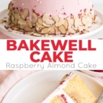 This Raspberry Almond Cake is my version of the classic Bakewell Tart in cake form. Almond cake layers, almond & raspberry buttercream, with fresh raspberries and almond slices. The perfect Bakewell Cake!