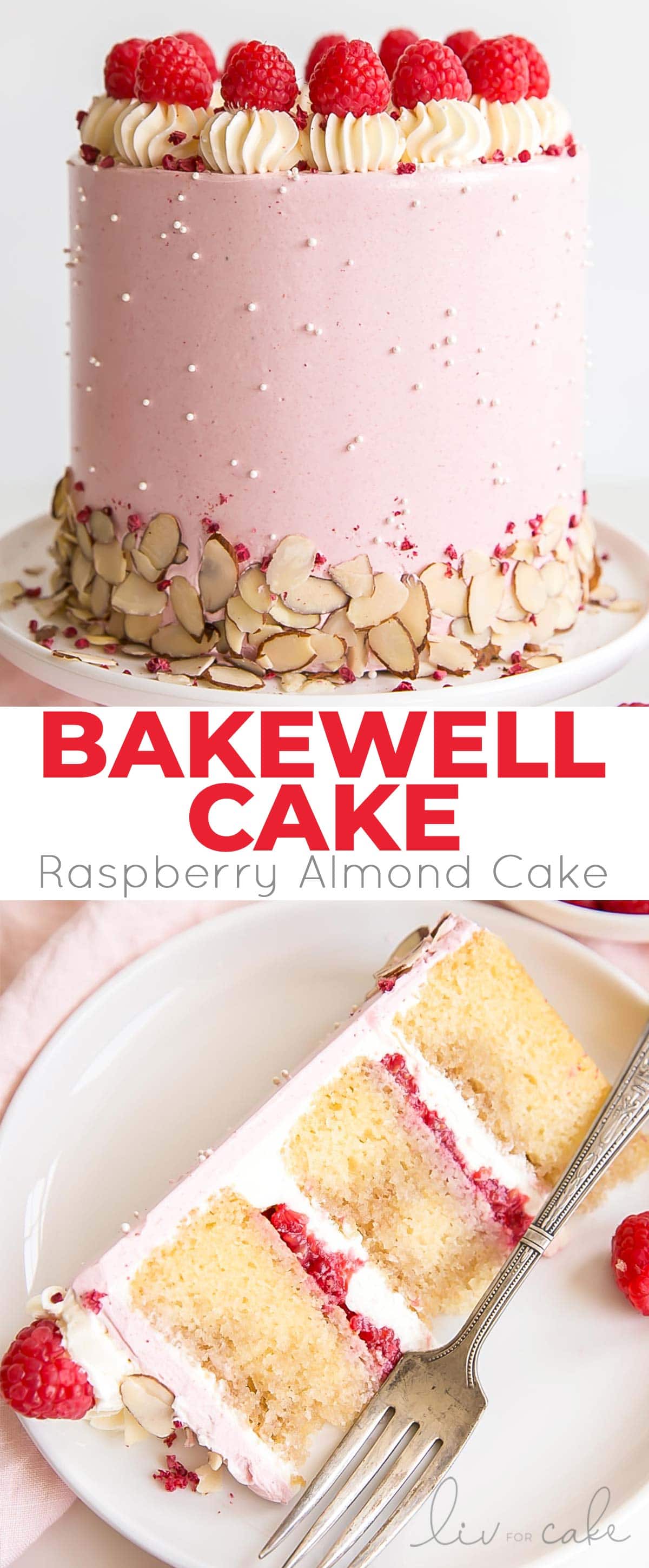 Bakewell cake collage