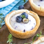 Close up of a cookie cup