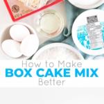 Take your box cake mix to the next level with this easy recipe! A few simple additions make it extra moist and delicious. | livforcake.com