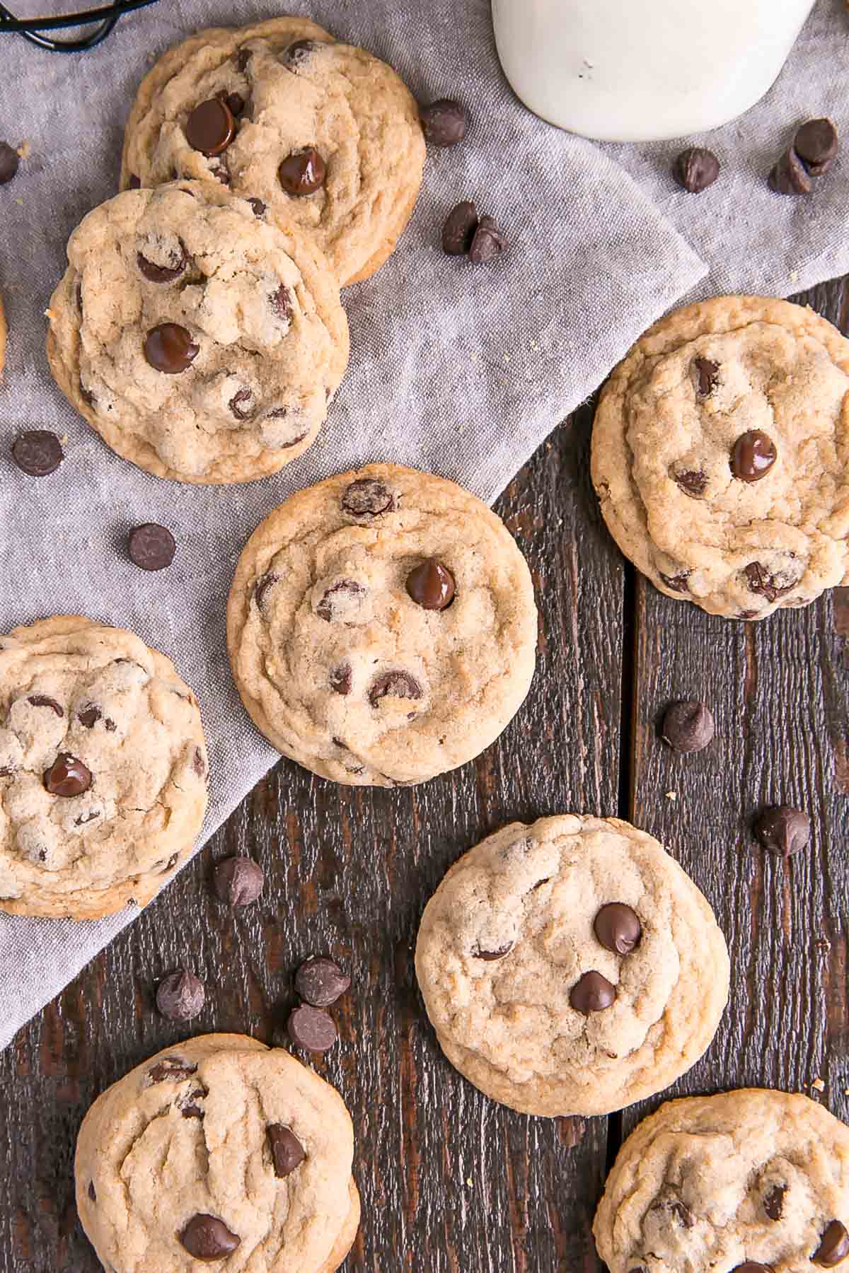 overhead shot of cookies