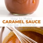 Make your own caramel (or salted caramel) at home with this easy tutorial! This easy Caramel Sauce recipe takes only four simple ingredients and 15 minutes to make. | livforcake.com