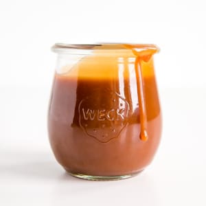 A jar of caramel.