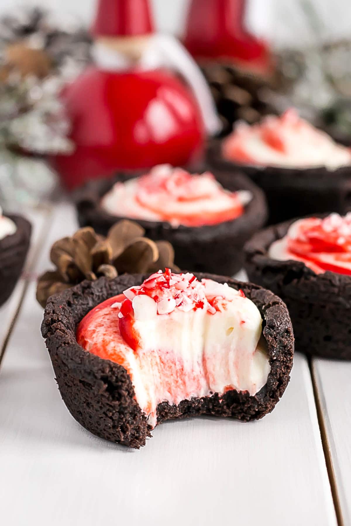 A close up of a cookie cup.