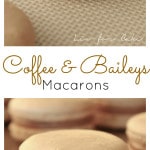 Coffee & Baileys Macarons. The perfect drink combination gets transformed into a macaron. | livforcake.com