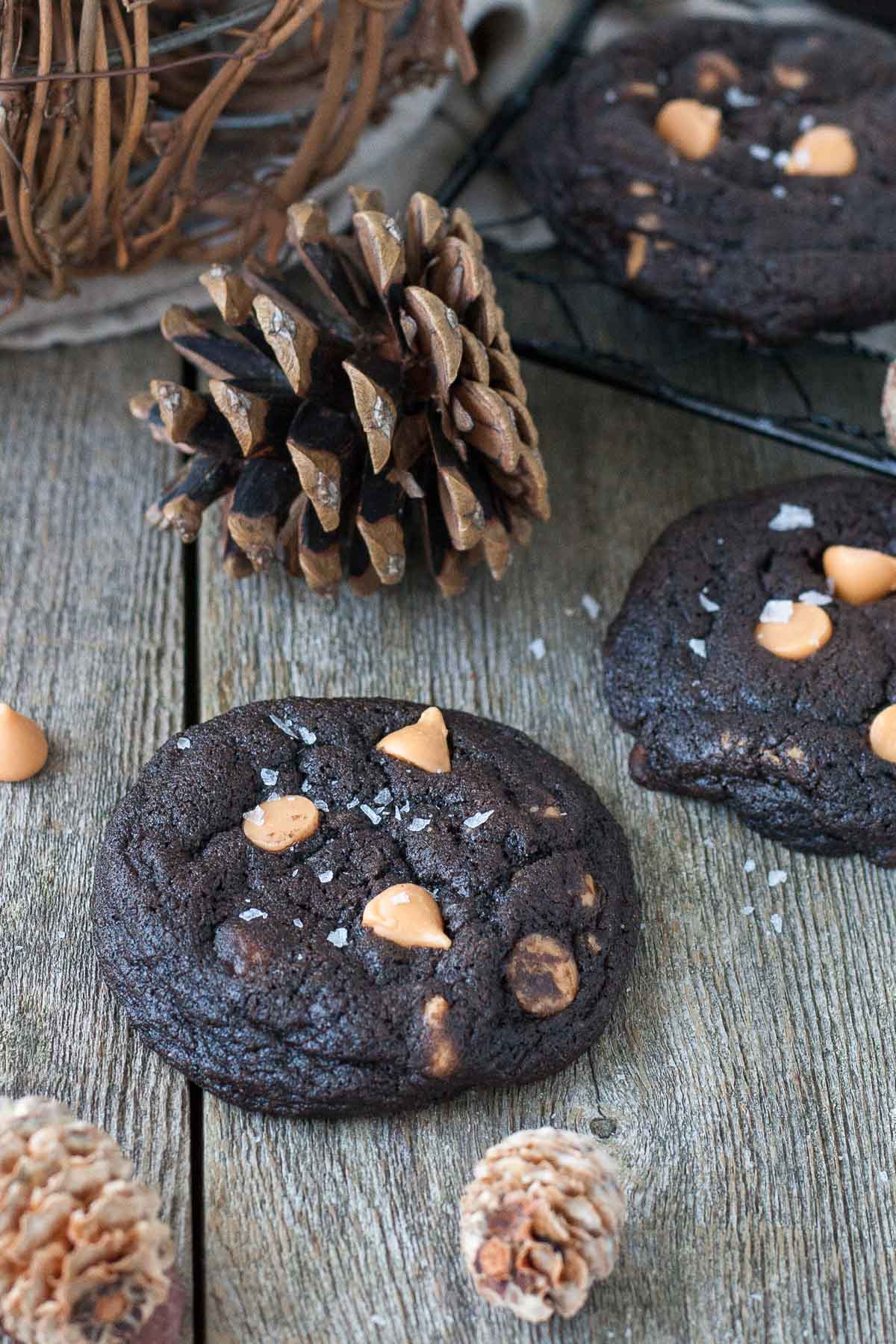 Cookies on a wooden table