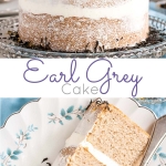 Earl Grey Cake photo collage.