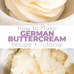 This custard-based German buttercream is made with just a few simple ingredients. Perfect for those who like a rich and silky frosting that isn't too sweet! | livforcake.com