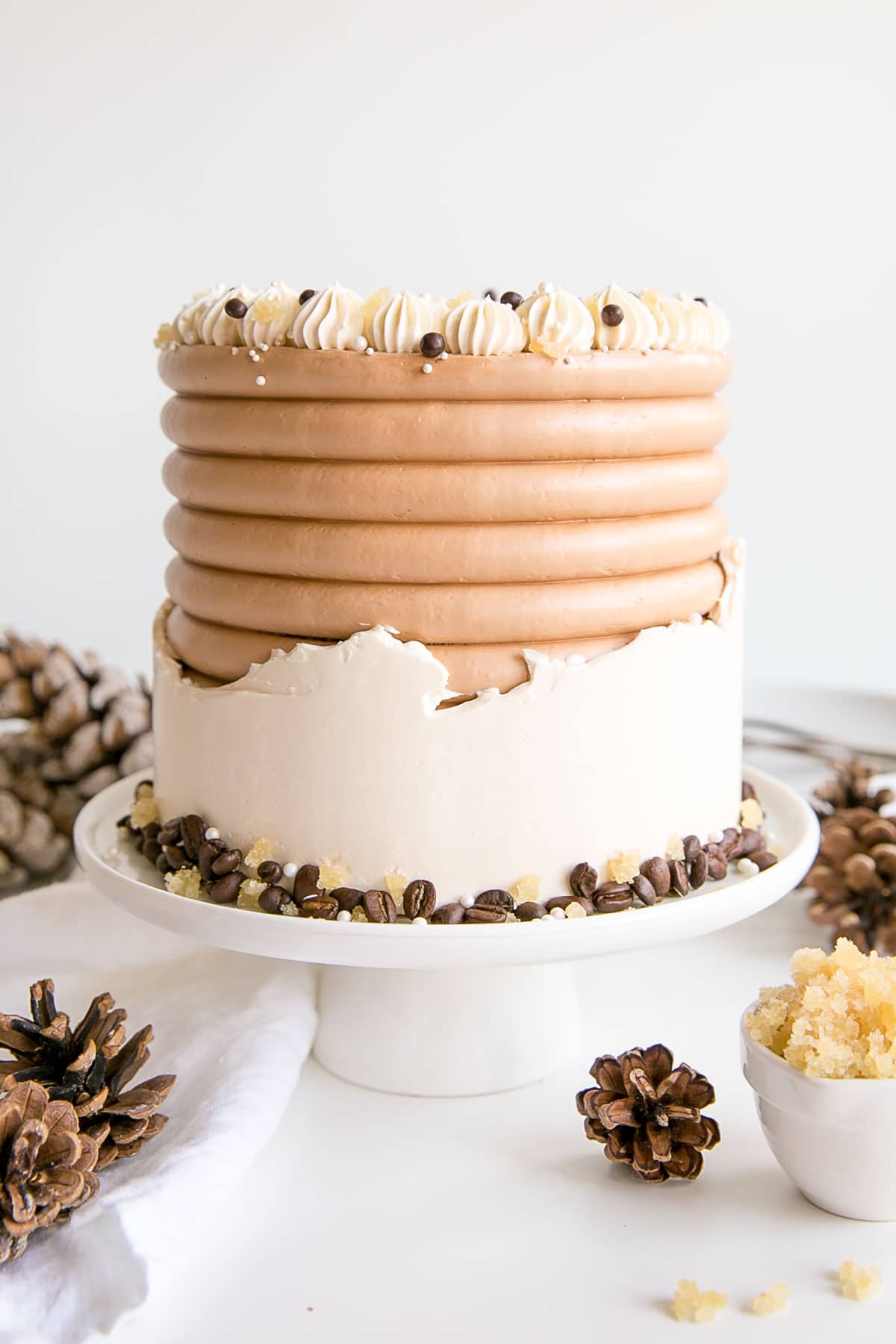 Gingerbread Cake with Espresso buttercream