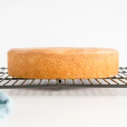 Cake on a cooling rack