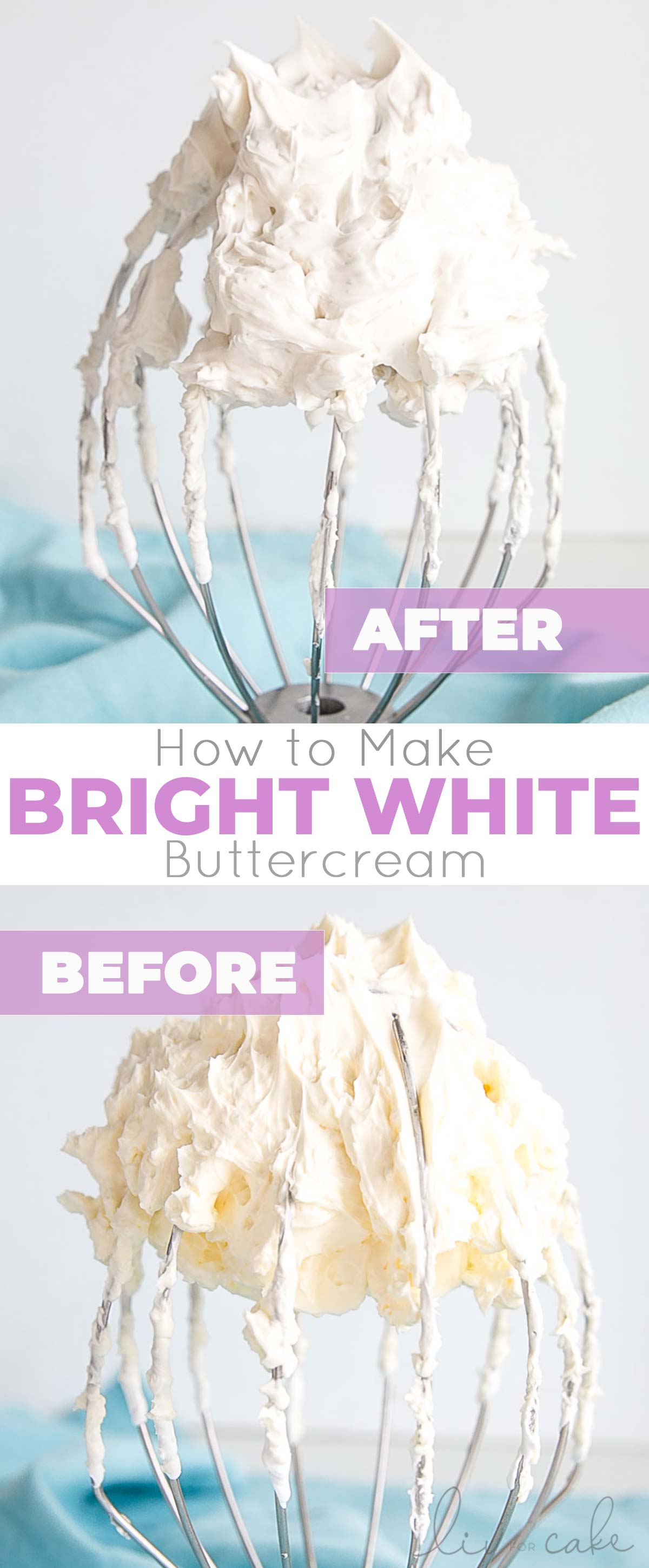 White buttercream photo collage.