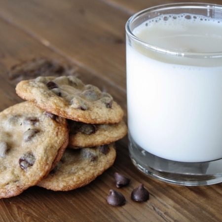 cookies beside a glass of milk