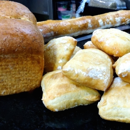 Scenes from the pastry kitchen.