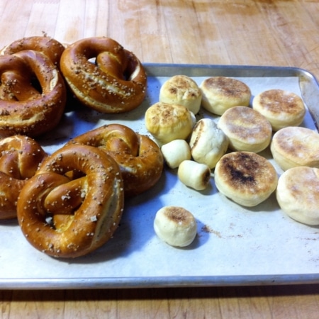 Scenes from the pastry kitchen.