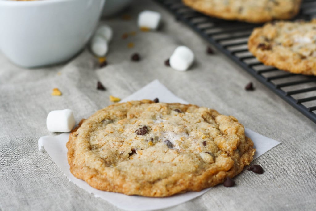 Close up of a cookie