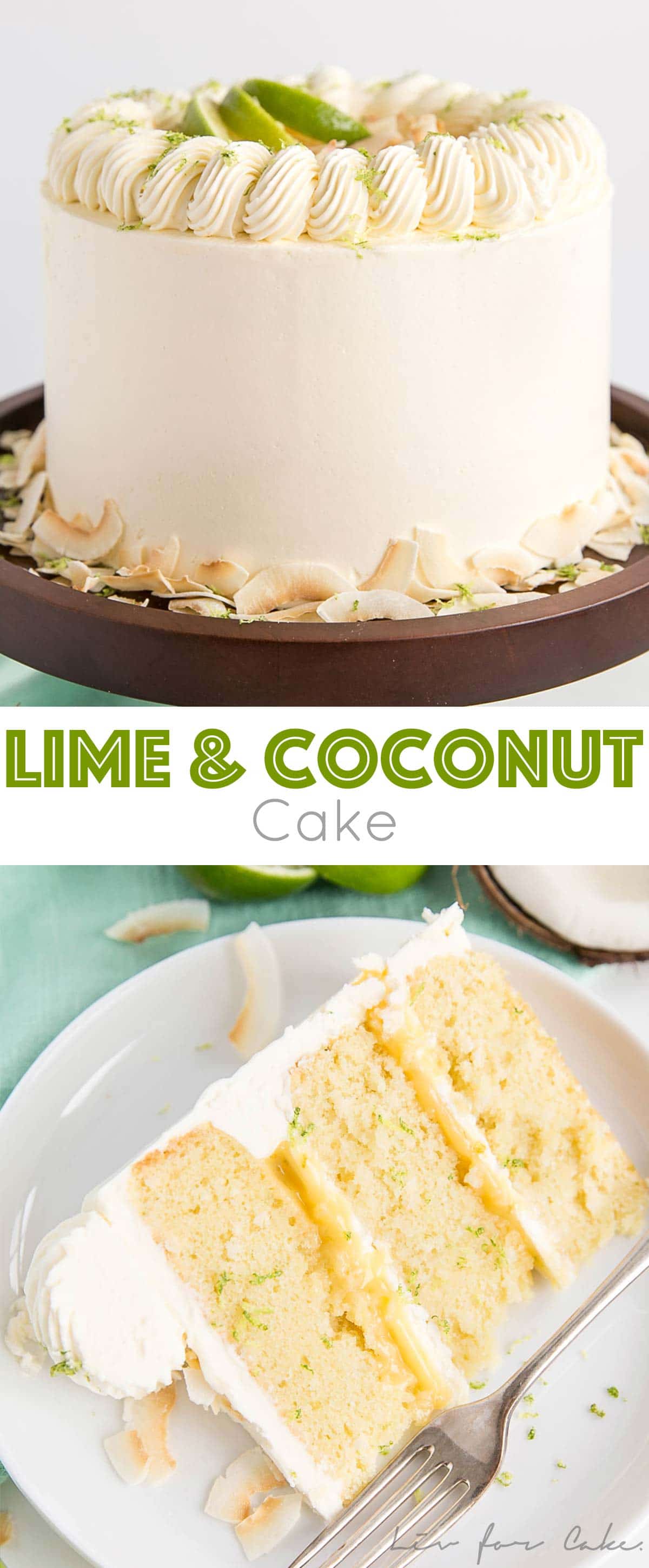 This Lime & Coconut Cake evokes the very best of those tropical island flavours. Tender coconut lime cake layers with a tangy lime curd and silky coconut buttercream.