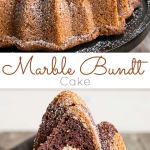 Bundt cake photo collage