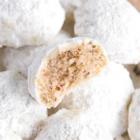 Close up of a cookie with a bite taken out.