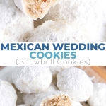 These Mexican Wedding Cookies (also known as Snowball Cookies or Russian Tea Cakes) are buttery, melt-in-your-mouth delicious! Pecan cookies with a hint of cinnamon dusted with powdered sugar. | livforcake.com