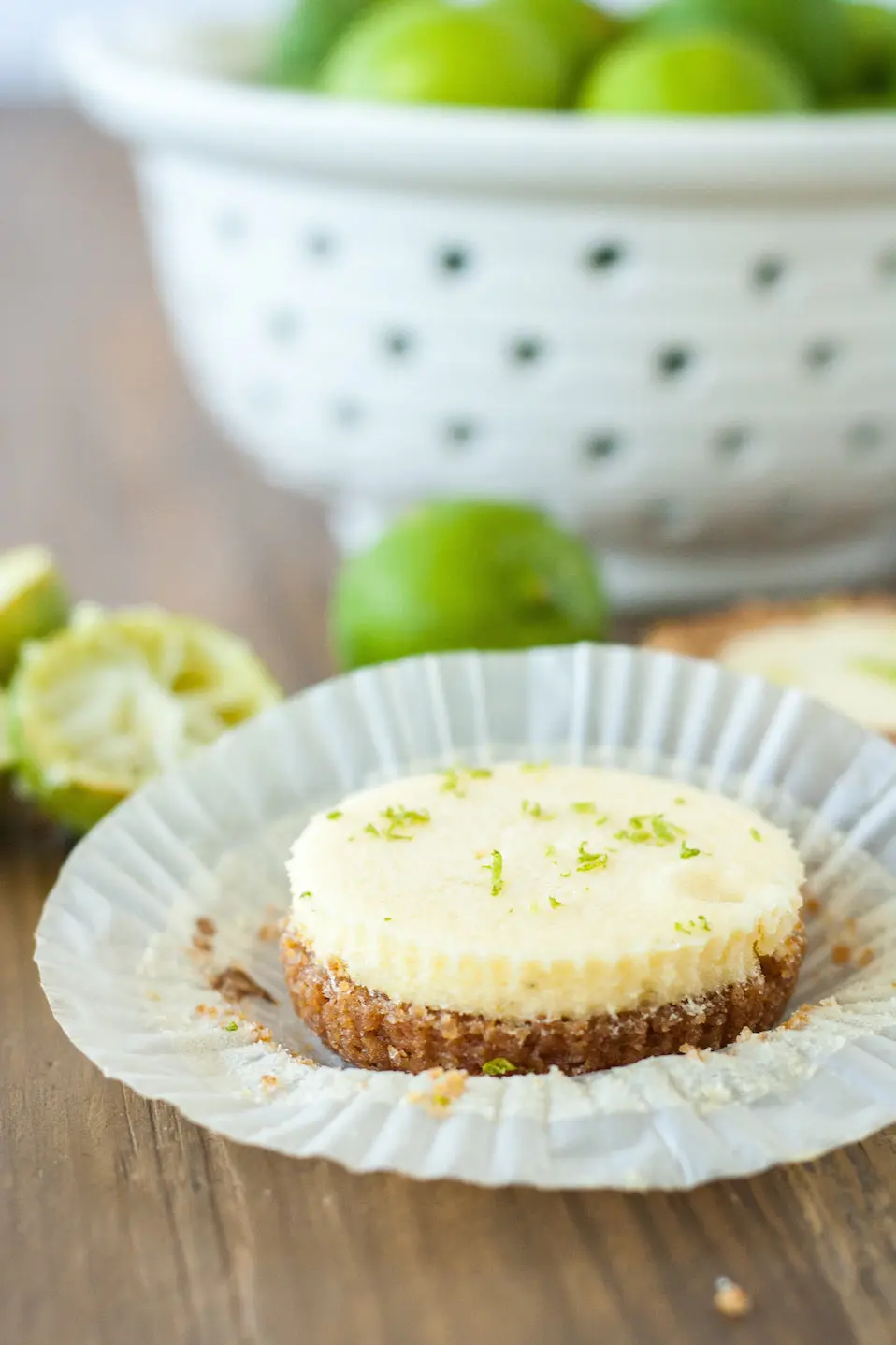 Tart using a cupcake wrapper.