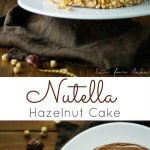 A delicious Nutella buttercream with a classic vanilla cake. | livforcake.com