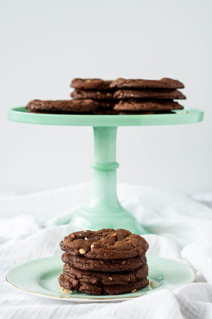 Stack of cookies.