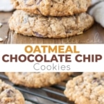 The only oatmeal cookie recipe you will ever need! Soft and chewy oatmeal chocolate chip cookies loaded with oats and chocolate chips! | livforcake.com