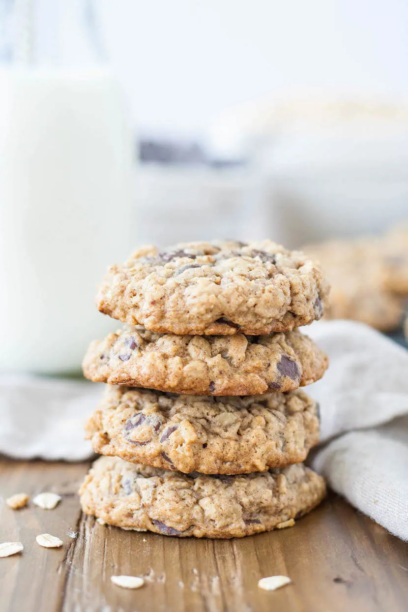 A stack of cookies