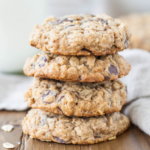 A close up of a stack of cookies