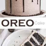 Oreo cake photo collage