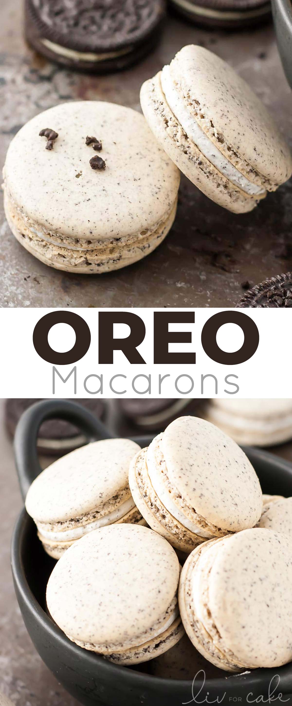 Oreo macaron photo collage