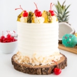 Pina colada cake thumbnail.