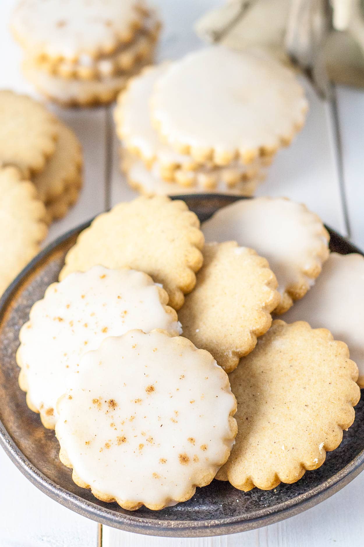 Cookies on a plate.