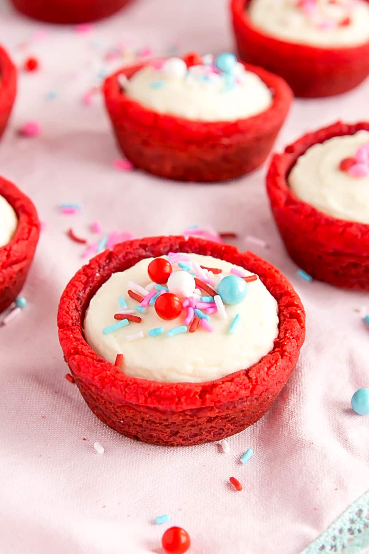 A close up of a cookie cup