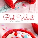 Photo collage of cookie cups