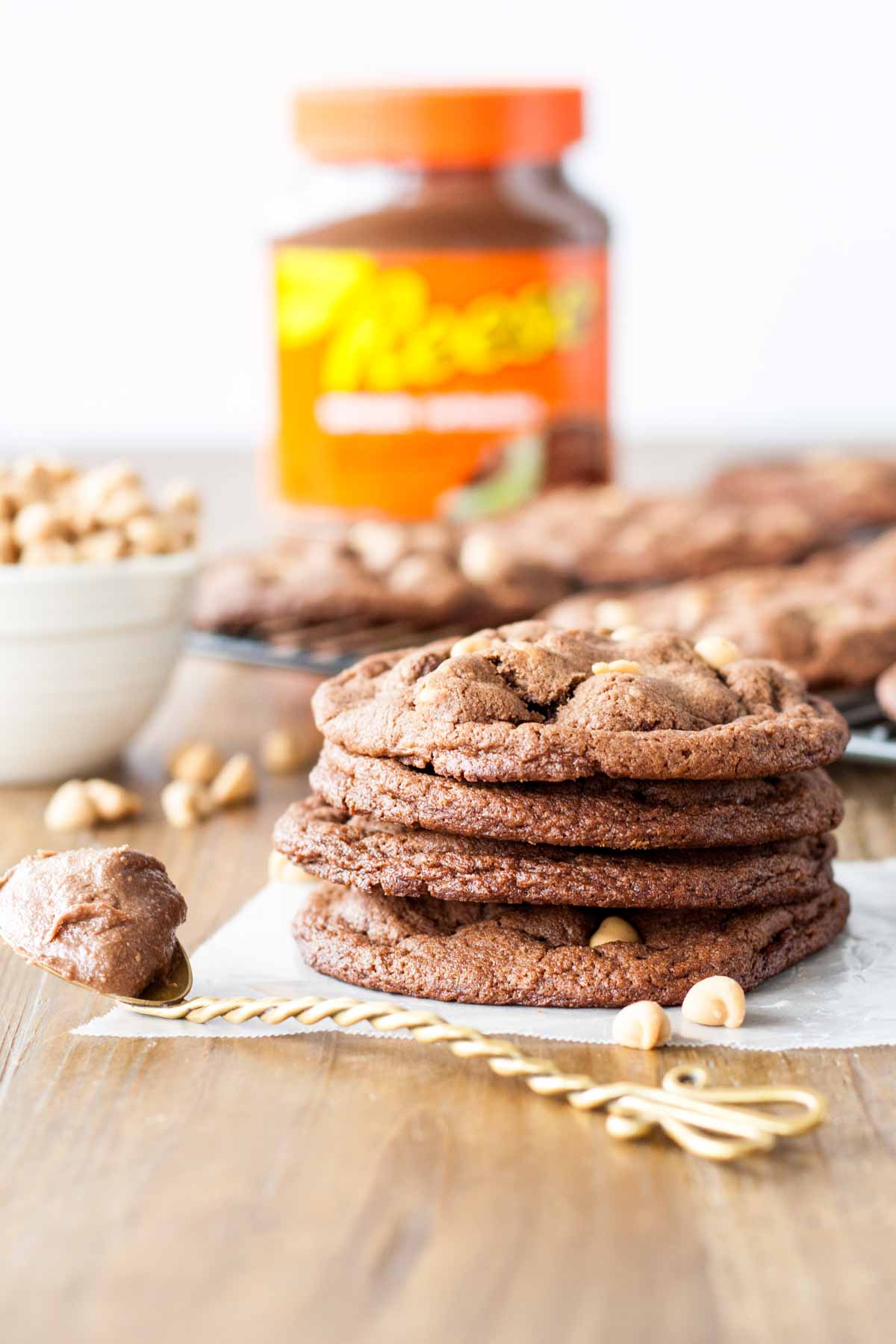 Stack of cookies.