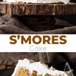 S'mores cake photo collage