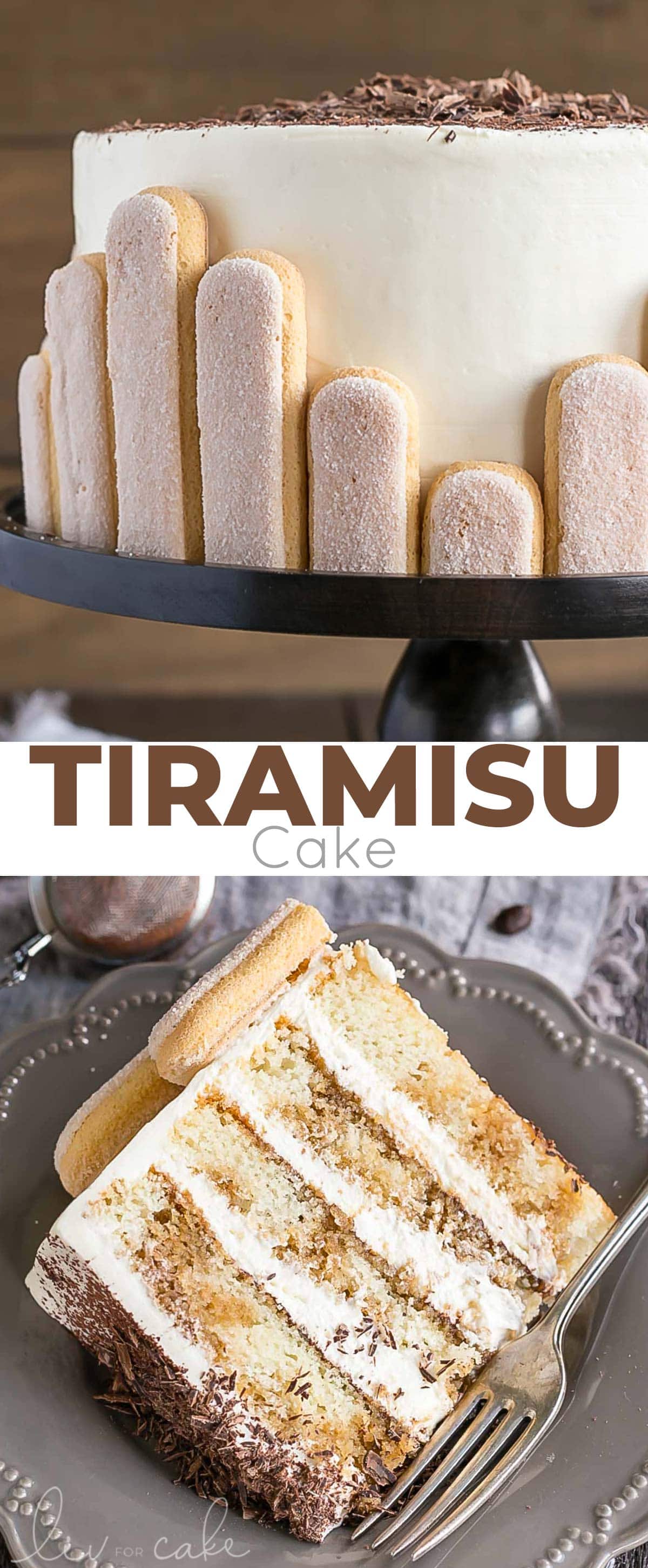 tiramisu cake photo collage