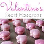 Cinnamon spiced heart shaped macarons perfect for Valentine's Day! | livforcake.com