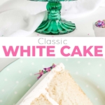 white cake collage